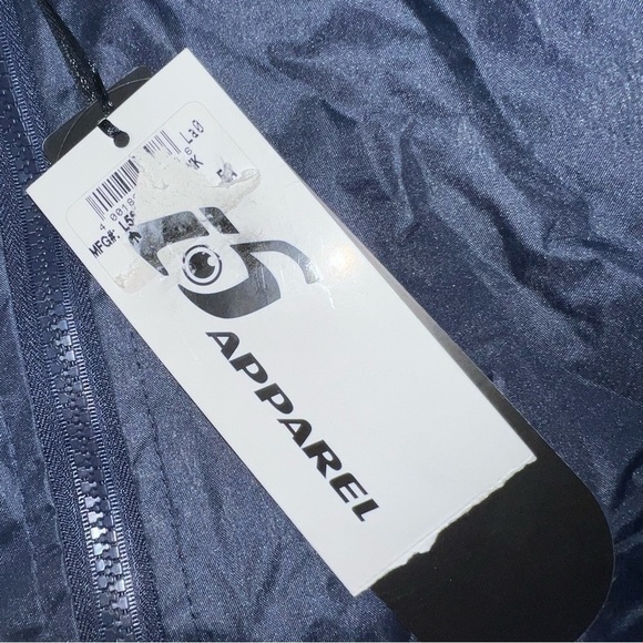 IS Apparel Rain Jacket Size Medium Yakima River Blue Pink Wind Resistant Hooded - Picture 5 of 10